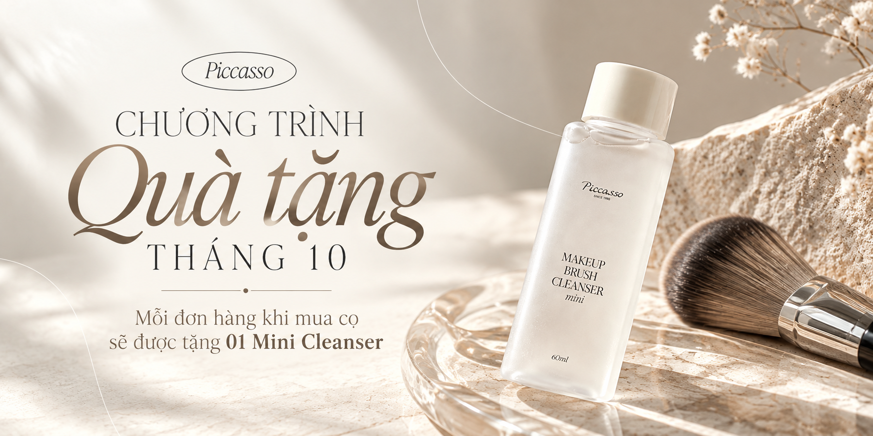 [CHƯƠNG TRÌNH ĐẶC BIỆT THÁNG 10: TẶNG NGAY 01 CLEANSER MINI KHI MUA ĐƠN HÀNG CỌ TRANG ĐIỂM TỪ 799K] 🎁✨