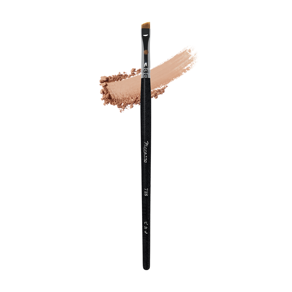 Piccasso 718 Eyebrow Brush - Cọ Chân Mày Đầu Vát Chuyên Nghiệp