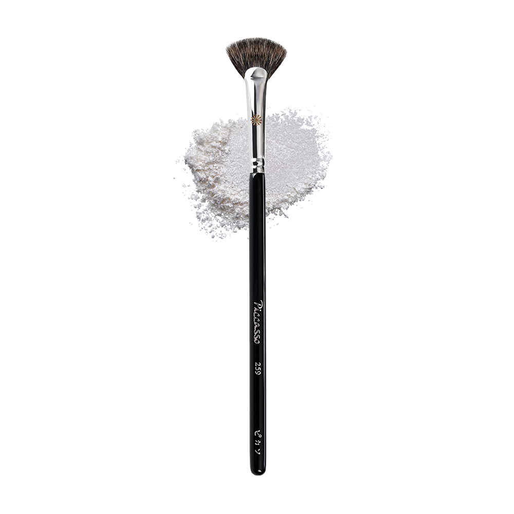 Piccasso 259 Fan Highlighter Brush - Cọ Quạt Highlight Chuyên Nghiệp