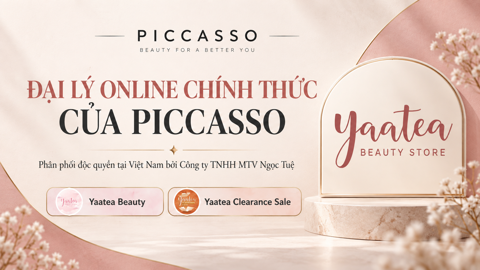 PICCASSO chính thức công nhận Yaatea là đại lý online từ ngày 07/09/2026