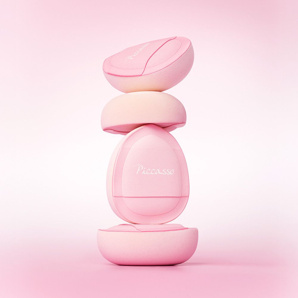 BỘ BÔNG PHẤN MÁ HỒNG MINI PICCASSO CLOUD MICRO CHEEK PUFF 4P