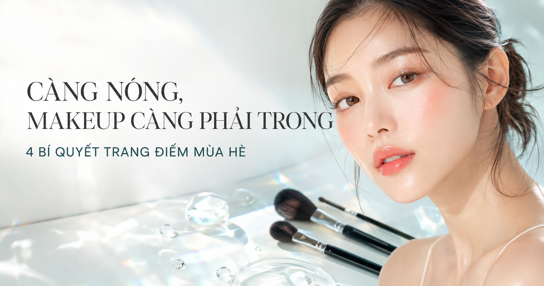 Càng nóng, makeup càng phải “trong”: 4 công thức trang điểm mùa hè nhẹ mặt mà vẫn cuốn hút