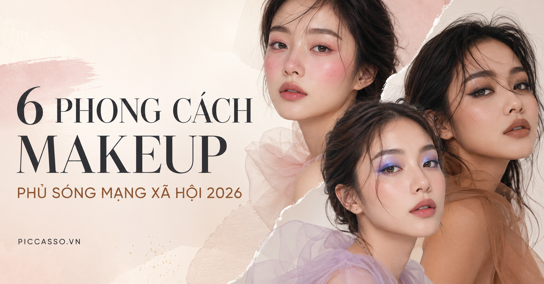 6 phong cách makeup đang “phủ sóng” mạng xã hội năm 2026
