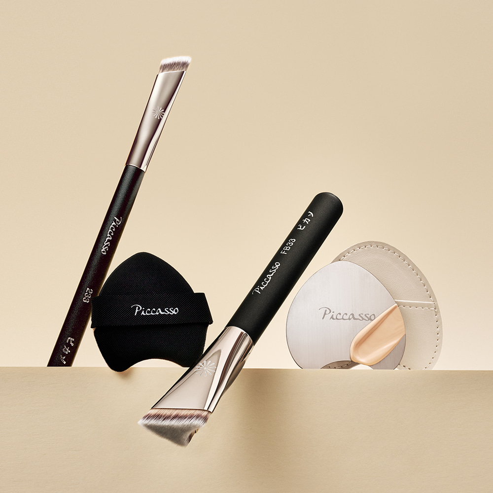 Bộ tán nền Tapping Cover 3 món Piccasso Premium (FB33 + 233 + bông phấn, tặng bảng pha mỹ phẩm)